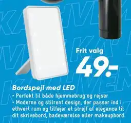 Bilka Bordspejl med LED, DKK 49 tilbud