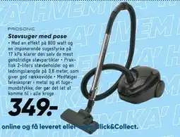 Bilka Støvsuger med pose, DKK 349 tilbud