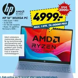 Bilka HP 16’’ WUXGA PC, DKK 4999 tilbud