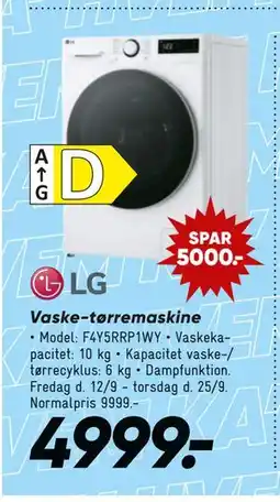 Bilka Vaske-tørremaskine, DKK 4999 tilbud
