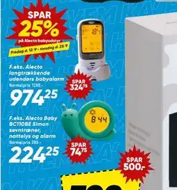 Bilka SPAR 25% på Alecto babyudstyr tilbud