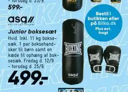 Bilka Junior boksesæt, DKK 499 tilbud