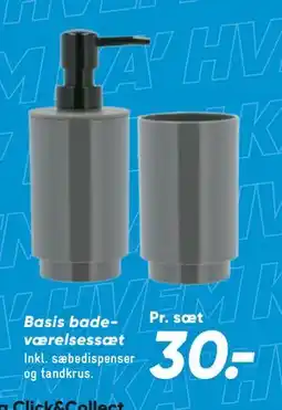 Bilka Basis bade værelsessæt, DKK 30 tilbud