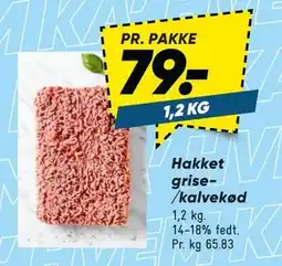 Bilka Hakket grise/kalvekød, DKK 79 tilbud