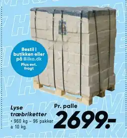 Bilka Lyse træbriketter, DKK 2699 tilbud