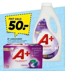 Bilka A+ vaskemiddel, DKK 50 tilbud