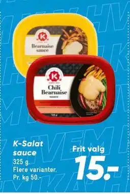 Bilka K-Salat sauce, DKK 15 tilbud