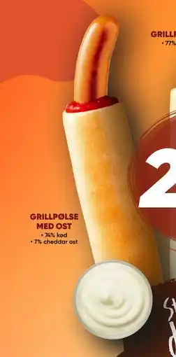 Bilka GRILLPØLSE MED OST, DKK 25 tilbud