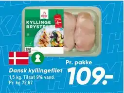 Bilka Dansk kyllingefilet, DKK 109 tilbud