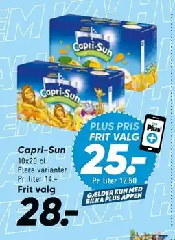 Bilka Capri Sun, DKK 28, App-pris tilbud