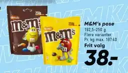 Bilka M&M’s pose, DKK 38 tilbud