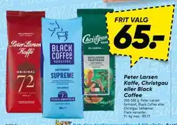 Bilka Peter Larsen Kaffe, Christgau eller Black Coffee, DKK 65 tilbud