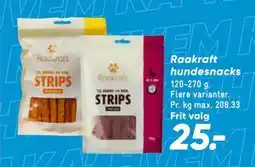 Bilka Raakraft hundesnacks, DKK 25 tilbud