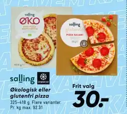 Bilka Økologisk eller glutenfri pizza, DKK 30 tilbud