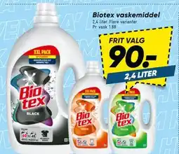 Bilka Biotex vaske middel, DKK 90 tilbud