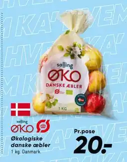 Bilka Økologiske danske æbler, DKK 20 tilbud