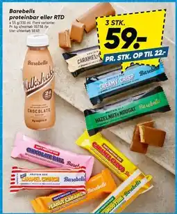 Bilka Barebells proteinbar eller RTD, DKK 59 tilbud