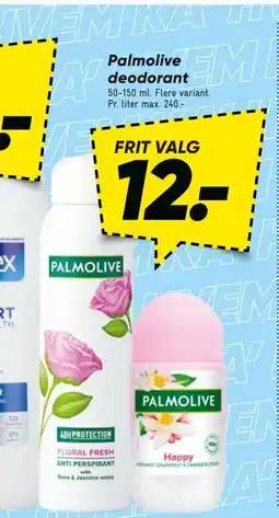 Bilka Palmolive deodorant, DKK 12 tilbud
