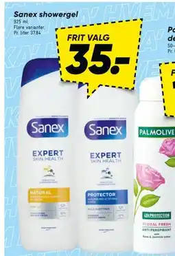 Bilka Sanex showergel, DKK 35 tilbud