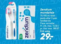 Bilka Zendium mundpleje, DKK 29 tilbud