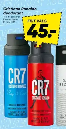 Bilka Cristiano Ronaldo deodorant, DKK 45 tilbud
