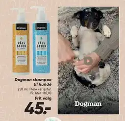 Bilka Dogman shampoo til hunde, DKK 45 tilbud