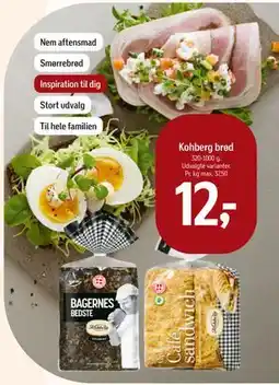 Føtex Kohberg brød, DKK 12 tilbud