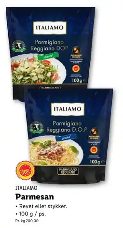 Lidl ITALIAMO Parmesan tilbud