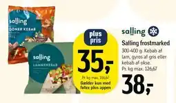 Føtex Salling frostmarked, DKK 38, App-pris tilbud