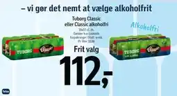 Føtex Tuborg Classic eller Classic alkoholfri, DKK 112 tilbud