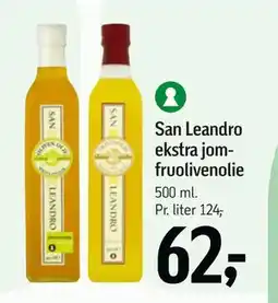 Føtex San Leandro ekstra jomfruolivenolie, DKK 62 tilbud