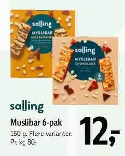 Føtex Muslibar 6-pak, DKK 12 tilbud