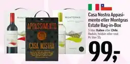Føtex Casa Nostra Appasimento eller Montgras Estate Bag-in-Box, DKK 99 tilbud