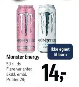 Føtex Monster Energy, DKK 14 tilbud