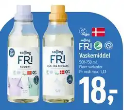 Føtex Vaskemiddel, DKK 18 tilbud
