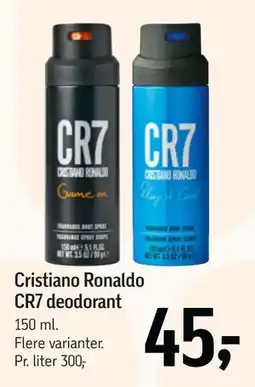 Føtex Cristiano Ronaldo CR7 deodorant, DKK 45 tilbud