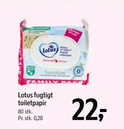 Føtex Lotus fugtigt toiletpapir, DKK 22 tilbud
