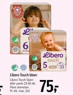 Føtex Libero Touch bleer, DKK 75 tilbud