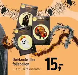 Føtex Guirlande eller folieballon, DKK 15 tilbud