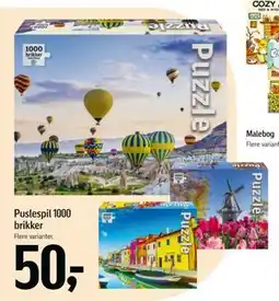 Føtex Puslespil 1000 brikker, DKK 50 tilbud