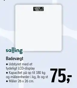 Føtex Badevægt, DKK 75 tilbud