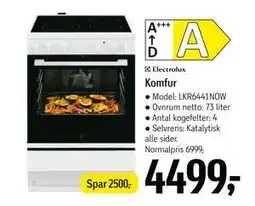 Føtex ELECTROLUX Komfur, DKK 4499 tilbud