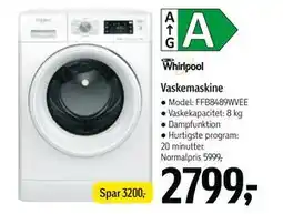 Føtex WHIRLPOOL Vaskemaskine, DKK 2799 tilbud