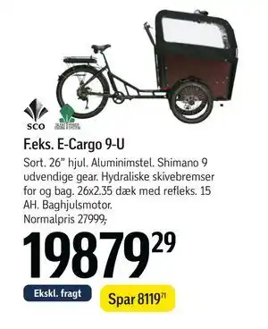 Føtex E-Cargo 9-U, DKK 19879.29 tilbud