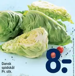 REMA 1000 Dansk spidskål Pr. stk., DKK 8 tilbud