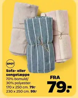 Netto Sofa- eller sengetæppe tilbud