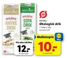 Lidl Økologisk drik, DKK 12, App-pris tilbud