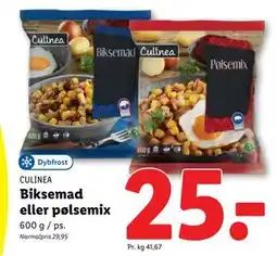 Lidl Biksemad eller pølsemix, DKK 25 tilbud
