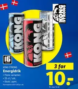Lidl Energidrik, DKK 10 tilbud