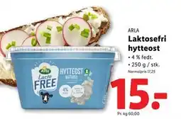 Lidl Laktosefri hytteost, DKK 15 tilbud